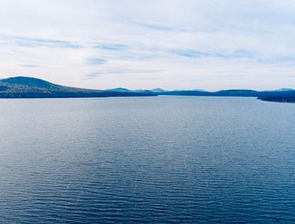 ripples form on Chilhowee Lake in East Tennessee